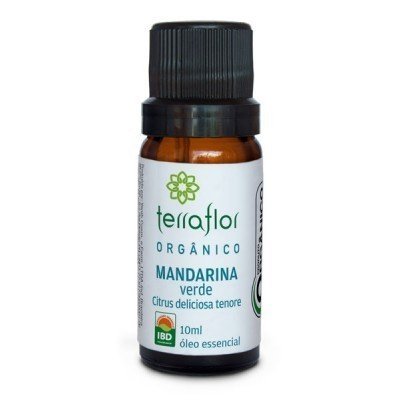 Óleo Essencial de Mandarina Verde Orgânico - Terra Flor - Frasco com 10ml - Mundo dos Óleos