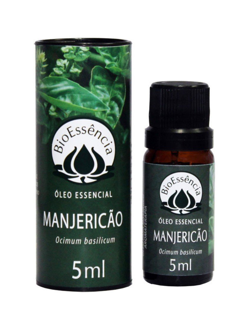 Óleo Essencial de Manjericão - BioEssência - Frasco com 5ml - Mundo dos Óleos