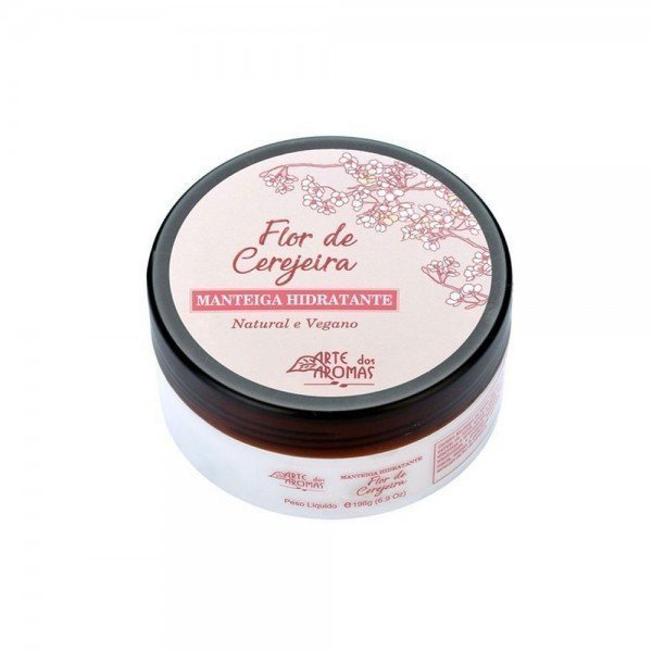 Manteiga Hidratante Flor de Cerejeira - Arte dos Aromas - Frasco com 196g - Mundo dos Óleos