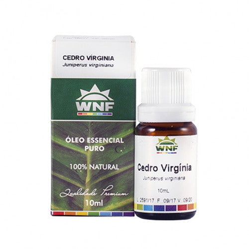 Óleo Essencial de Cedro da Virginia - WNF - Frasco com 10ml - Mundo dos Óleos