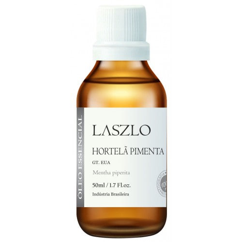 Óleo Essencial de Hortelã Pimenta (Gt Eua) - Laszlo - Frasco com 50ml - Mundo dos Óleos