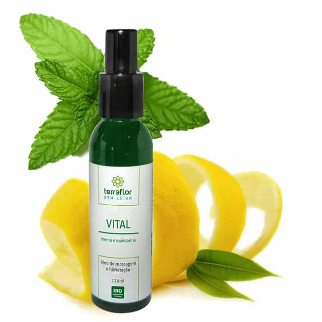 Óleo de Massagem Vital - Terra Flor - Frasco com 120ml - Mundo dos Óleos