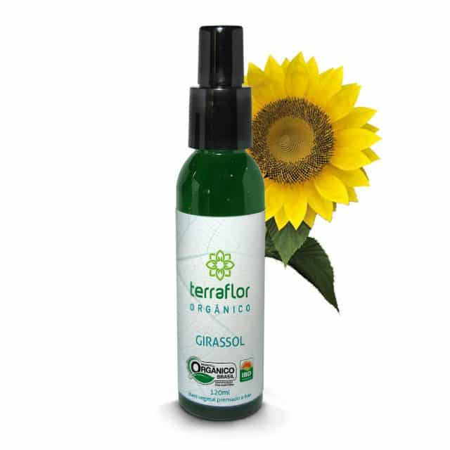 Óleo Vegetal de Girassol Orgânico - Terra Flor - Frasco com 120ml - Mundo dos Óleos