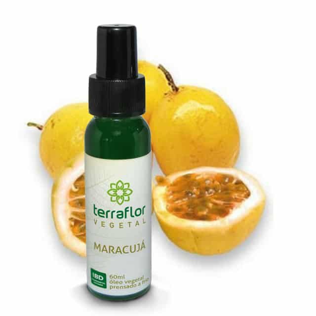 Óleo vegetal de Maracujá - Terra Flor - Frasco com 60ml - Mundo dos Óleos