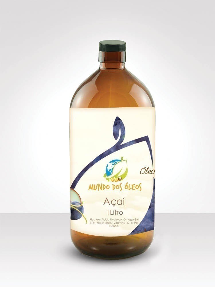 Óleo de Acai - Distriol - Frasco com 1 Litro - Mundo dos Óleos