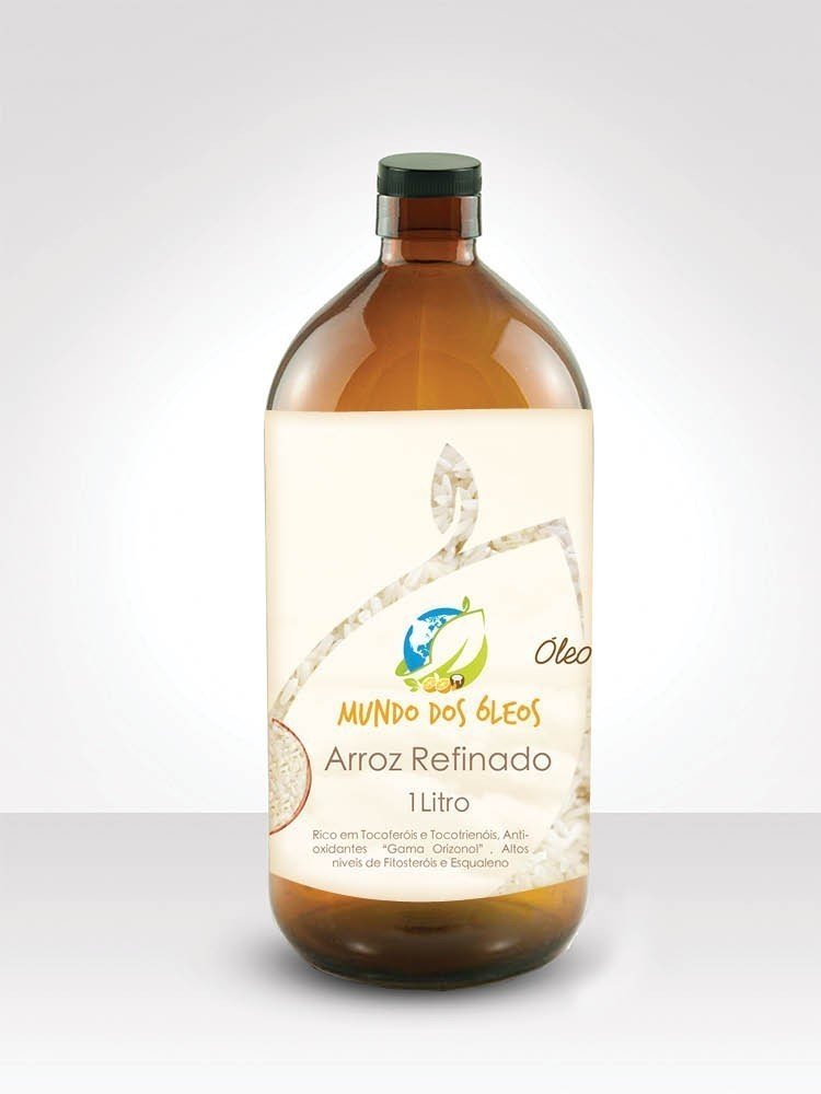 Óleo de Arroz Refinado - Distriol - Frasco com 1 Litro - Mundo dos Óleos