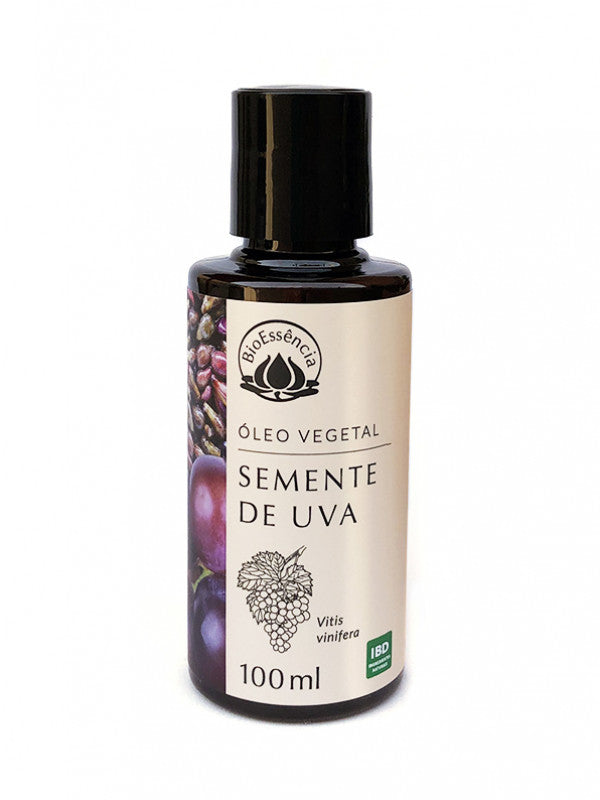 Óleo Vegetal de Semente de Uva - BioEssência - Frasco com 100ml - Mundo dos Óleos