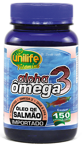 Óleo de Salmao - Unilife - Frasco com 150 Capsulas de 1200mg - Mundo dos Óleos