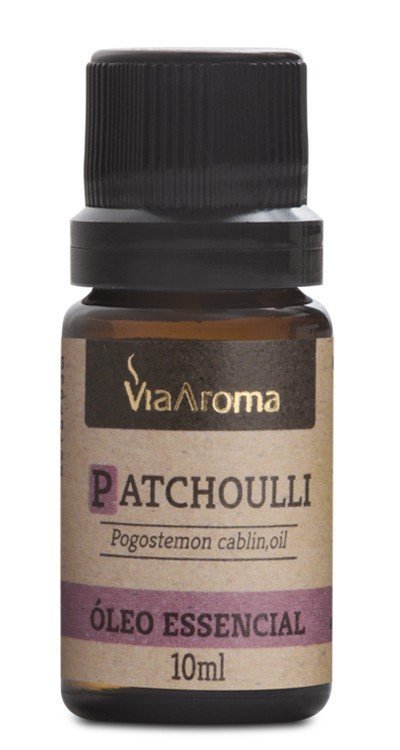Óleo Essencial de Patchouli - Via Aroma - Frasco com 10ml - Mundo dos Óleos