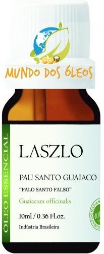 Óleo Essencial de Pau Santo Guaiaco- Laszlo - Frasco com 10ml - Mundo dos Óleos