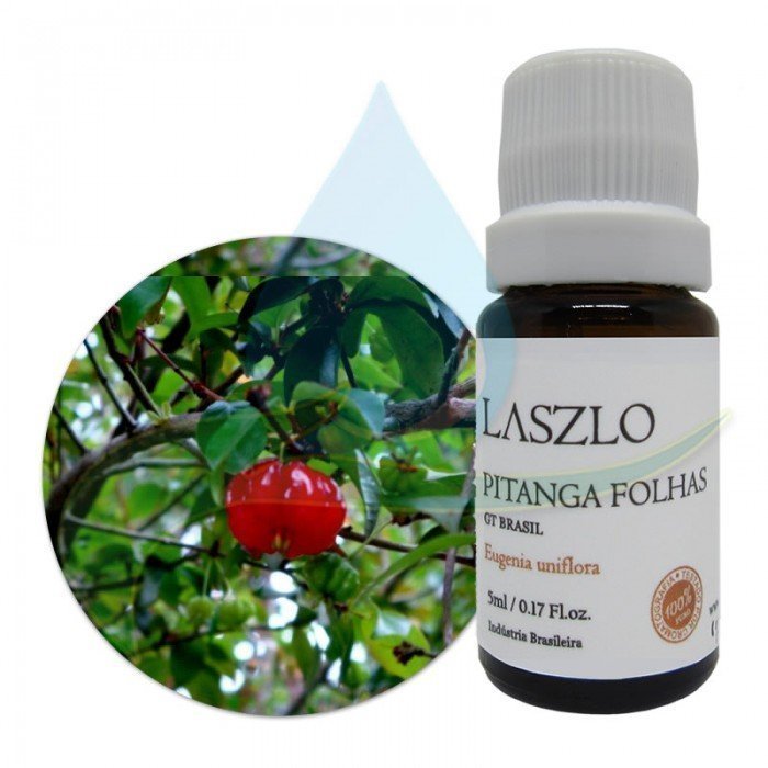 Óleo Essencial de Pitanga Folhas Gt Brasil - Laszlo - Frasco com 5ml - Mundo dos Óleos