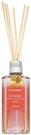 Difusor de Varetas - Pitanga - (Com Óleo Essencial de Laranja doce) - WNF - Frasco com 200ml - Mundo dos Óleos