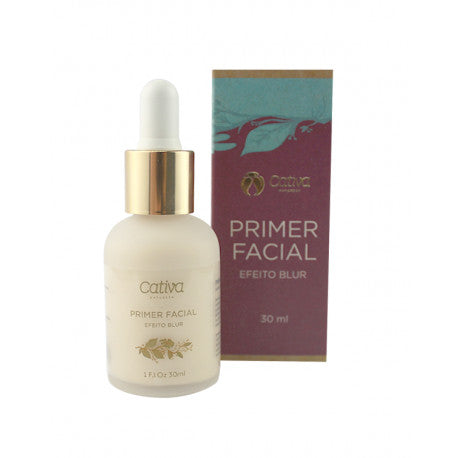 Primer Facial Orgânico Natural Vegano - Cativa - Frasco com 30ml - Mundo dos Óleos