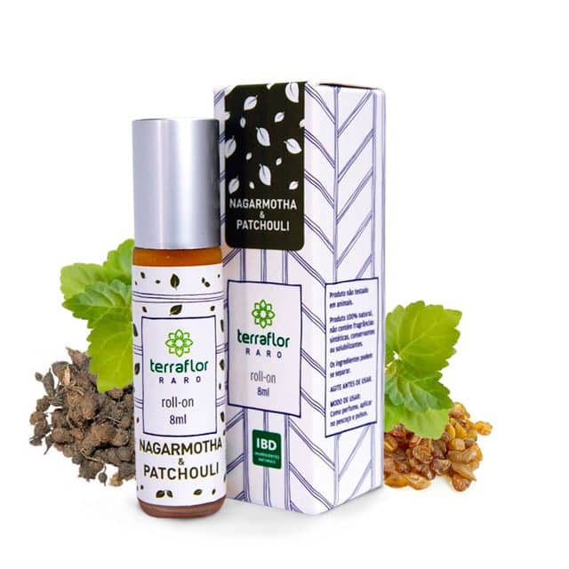 Roll-on Nagarmotha Patchouli - Terra Flor - Frasco com 8ml - Mundo dos Óleos