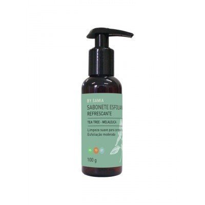 Sabonete Esfoliante Refrescante - By Samia - Frasco com 100gr - Mundo dos Óleos