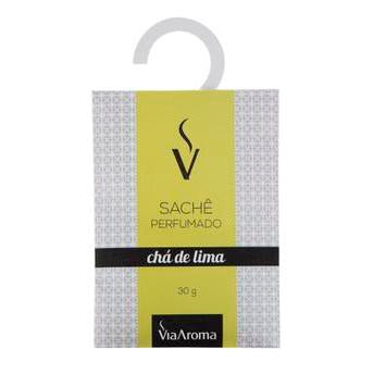 Sachê Perfumado 10g - Chá de Lima - Via Aroma - Mundo dos Óleos