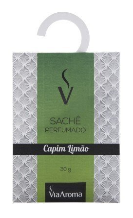 Sachê Perfumado 25g - Capim Limão - Via Aroma - Mundo dos Óleos