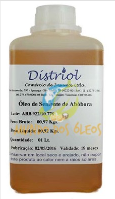 Óleo de Semente de Abobora - Distriol - Frasco com 1 Litro - Mundo dos Óleos