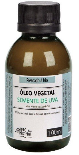 Óleo Vegetal de Semente de Uva - Arte dos Aromas - Frasco com 100ml - Mundo dos Óleos