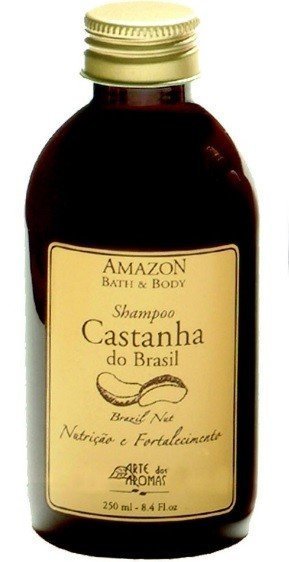 Shampoo Castanha - Arte dos Aromas - Frasco com 250ml - Mundo dos Óleos