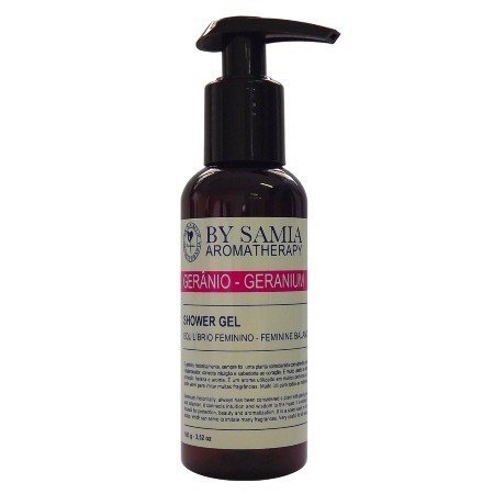 Sabonete Líquido Mulher (Gêranio) - By Samia - Frasco com 100g - Mundo dos Óleos