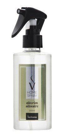 Home Spray Alecrim Silvestre - Via Aroma - Frasco com 200ml - Mundo dos Óleos