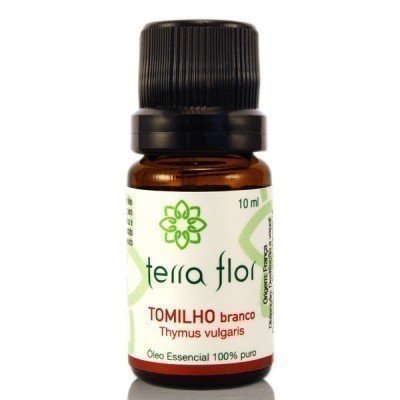 Óleo Essencial de Tomilho Branco - Terra Flor - Frasco com 10ml - Mundo dos Óleos