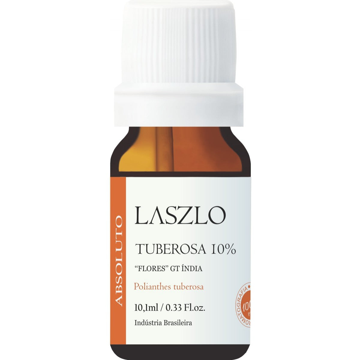 Óleo Essencial de Tuberosa 10% (Gt India) - Laszlo - Frasco com 10ml - Mundo dos Óleos