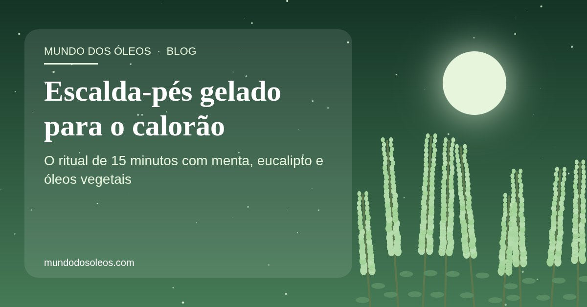Escalda-pés gelado: o ritual de 15 minutos que virou o spa do calorão (e a versão morna para a noite)