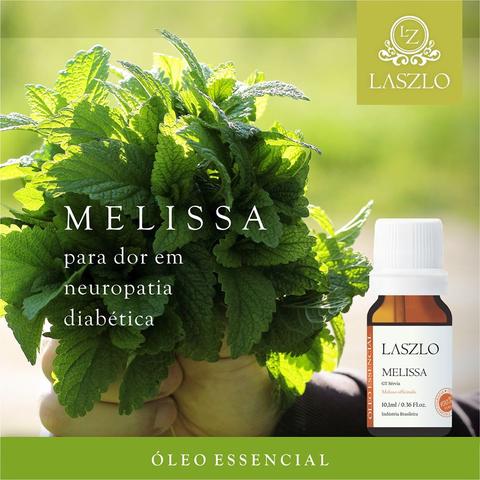 ÓLEO ESSENCIAL DE MELISSA PARA DOR DE NEUROPATIA DIABÉTICA