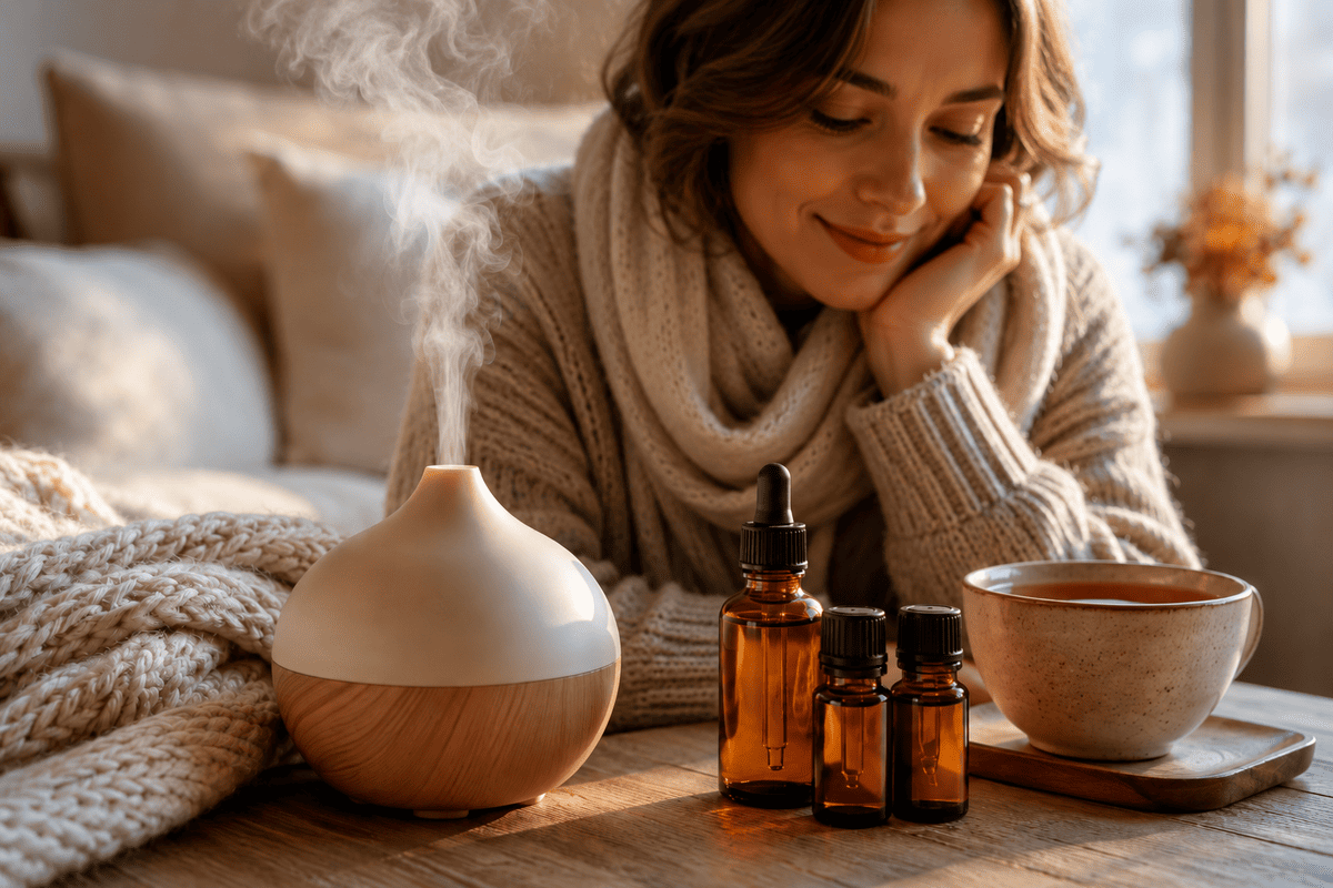 Óleos essenciais no inverno: guia completo para fortalecer a imunidade e aquecer o ambiente