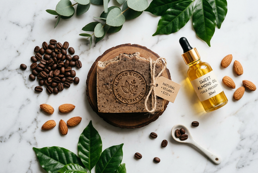 Sabonete de café com óleo de amêndoas: por que o café virou o ingrediente da vez (e como criar a sua versão artesanal)