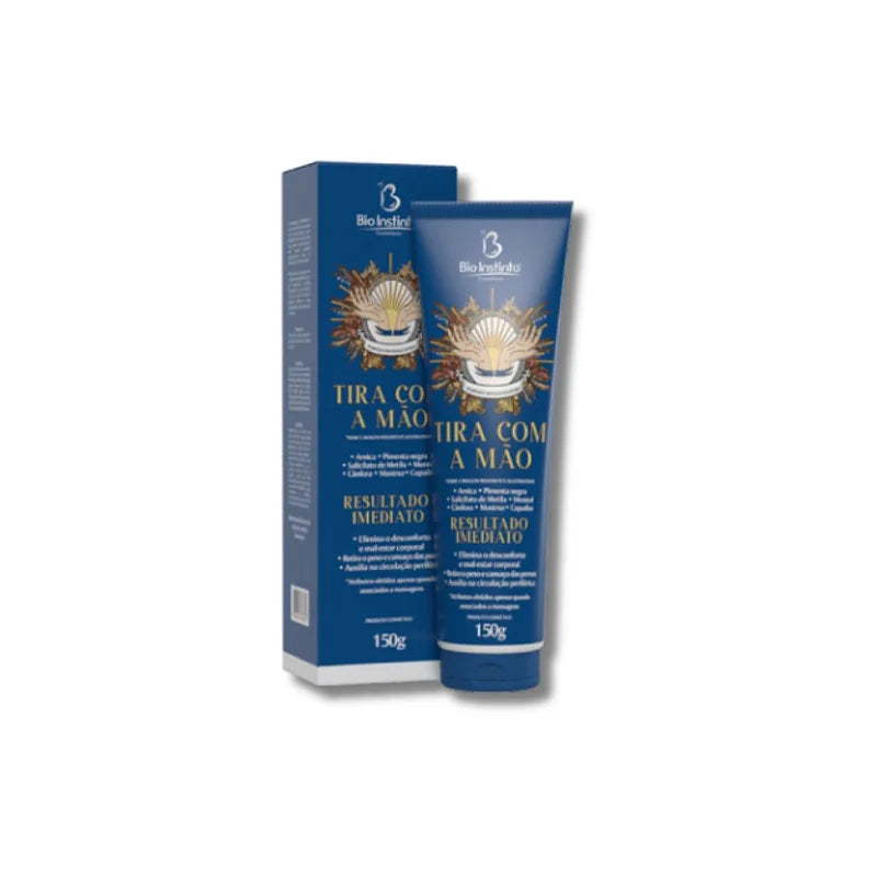 Pomada Desodorante Massageadora Tira Com a Mão - Bio Instinto - 150g
