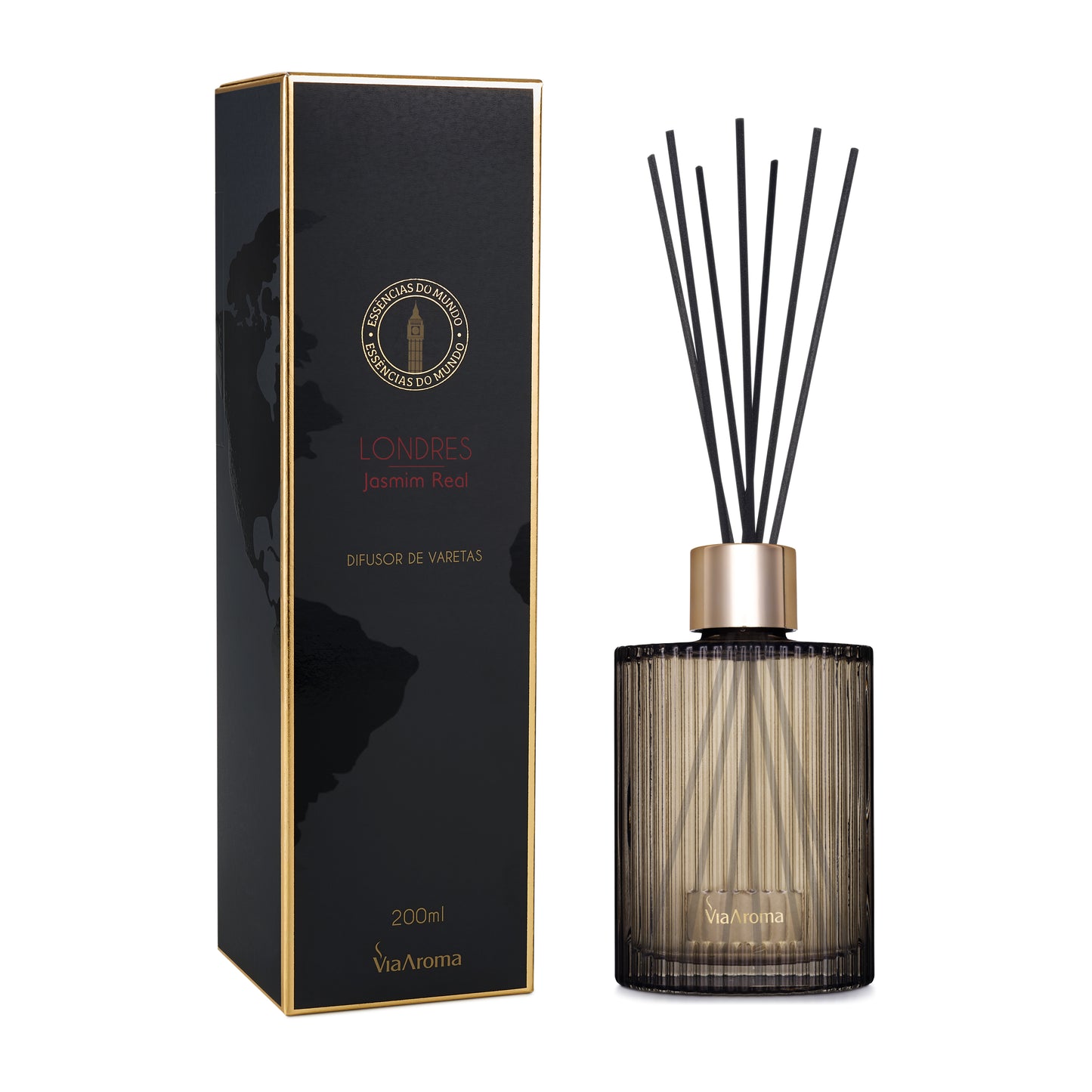 Difusor de Varetas - Londres - Via Aroma - Frasco com 200ml