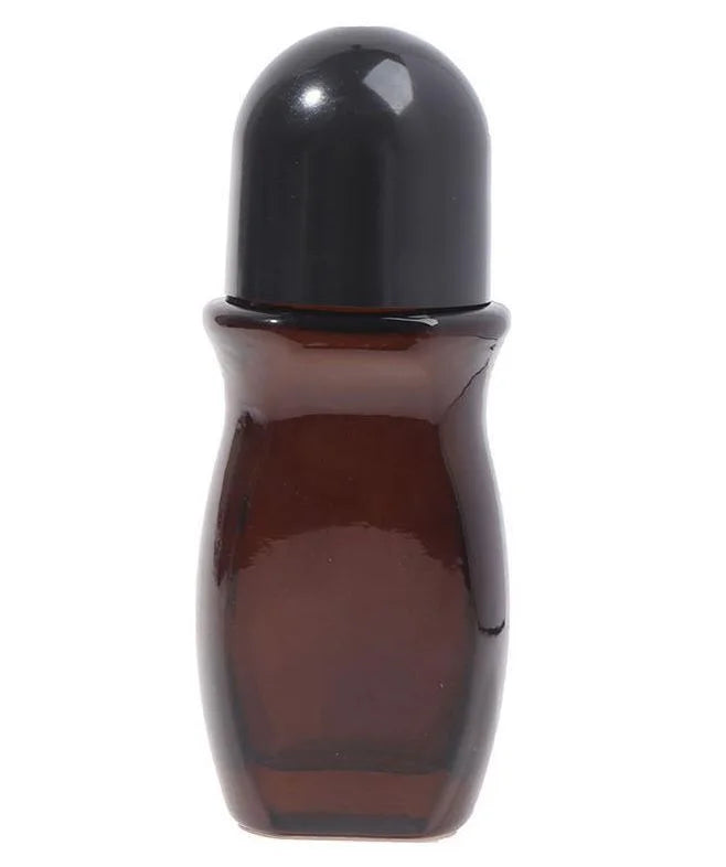 Frasco de Vidro Âmbar 50ml Desodorante Roll-on