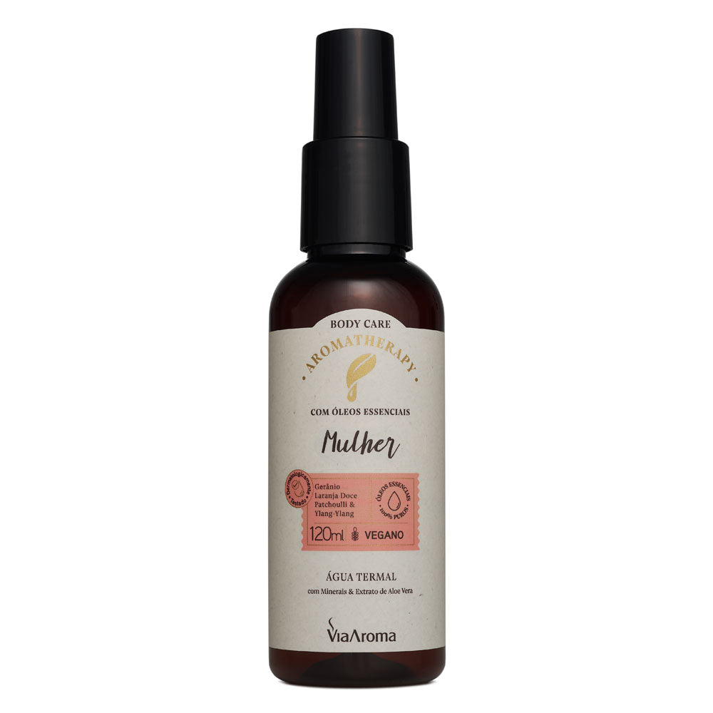 Água Termal Aromatherapy Mulher - Via Aroma - Frasco com 120ml