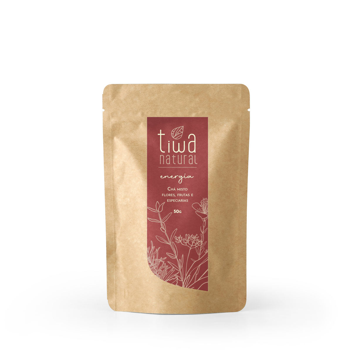 Chá Misto Energia 50g - Flores, Frutas e Especiarias - Tiwa
