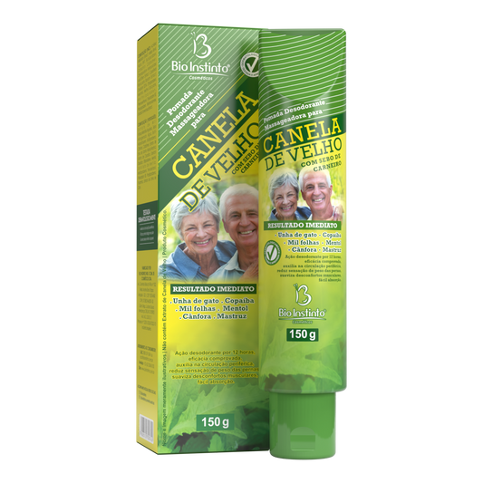 Pomada Desodorante Massageadora para Canela de Velho com Sebo de Carneiro - Bio Instinto - 150g