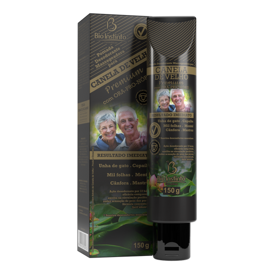 Pomada Desodorante Massageadora para Canela de Velho Premium com Ora-Pro-Nóbis - Bio Instinto - 150g - Mundo dos Óleos