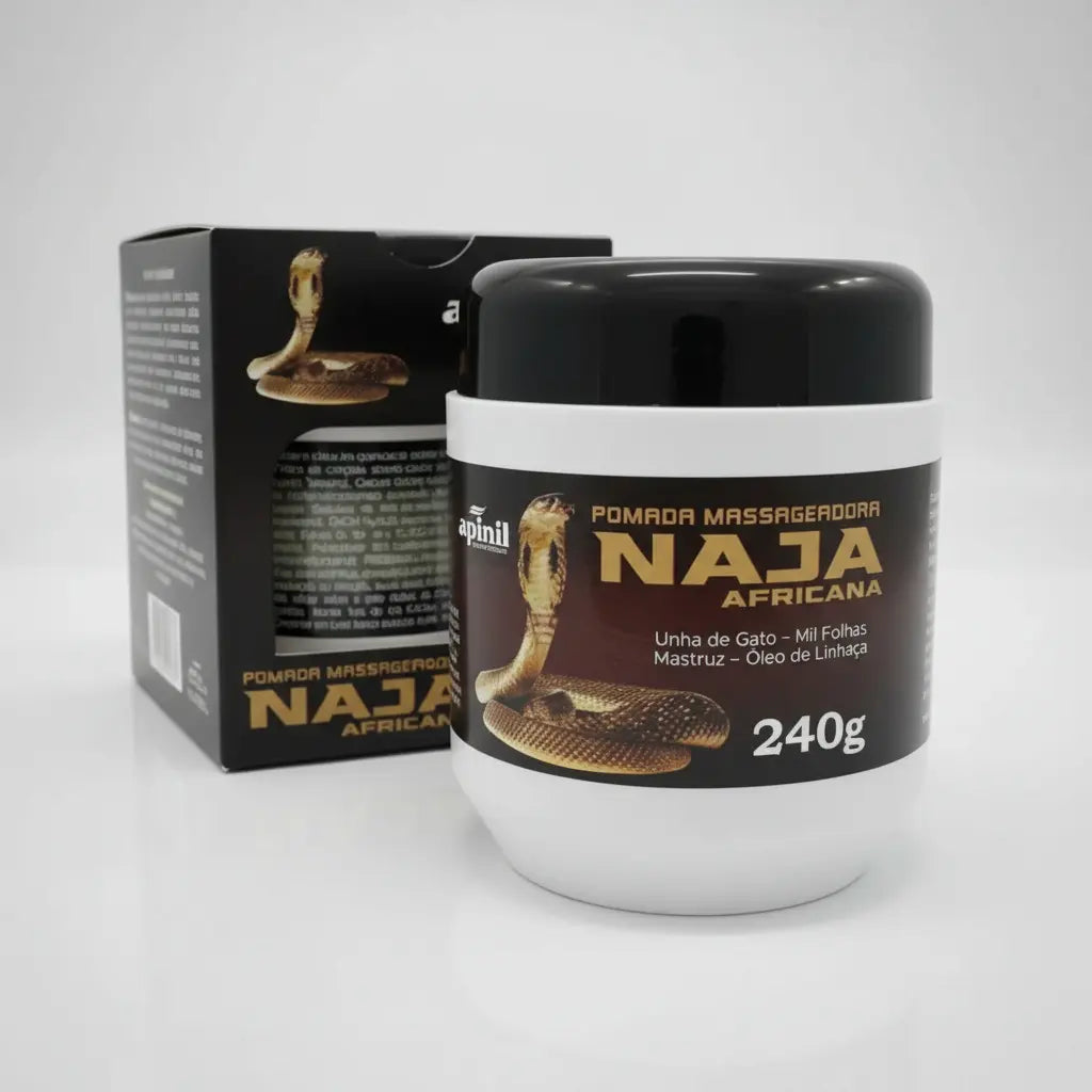 Pomada Massageadora Naja Africana - Apinil - 240g