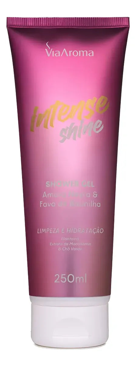 Shower Gel Desodorante Intense Shine - Via Aroma - Frasco com 250ml