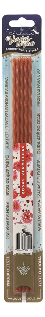 Vareta Mágica Perfumada Ardecor Aromatizante - Rosas Vermelhas