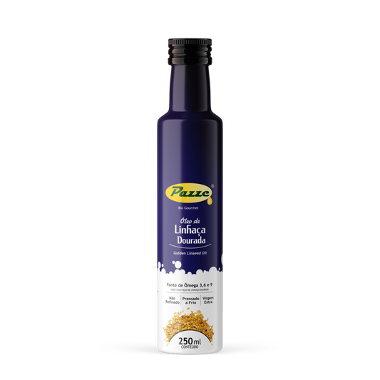 Óleo de Linhaça Dourada - Pazze - Frasco com 250ml - Mundo dos Óleos