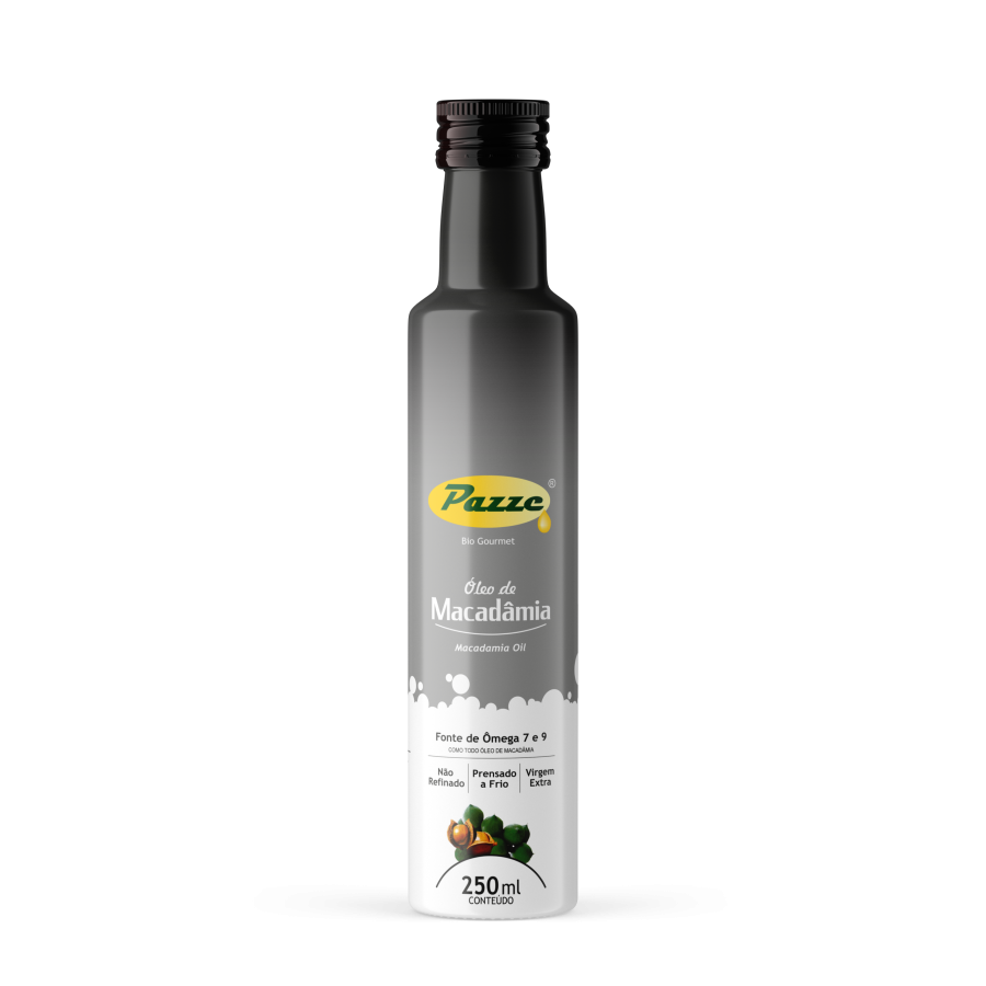 Óleo de Macadamia - Pazze - Frasco com 250ml - Mundo dos Óleos