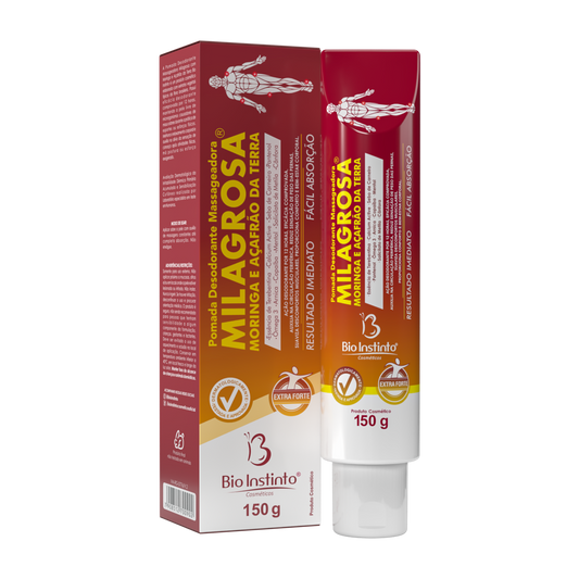 Pomada Desodorante Massageadora Milagrosa com Moringa e Açafrão da Terra - Bio Instinto - 150g