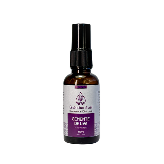Óleo Vegetal de Semente De Uva - Essências Brazil - Frasco com 30ml