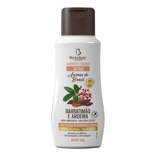 Sabonete Líquido Íntimo Barbatimão e Aroeira - Bio Instinto - 200ml