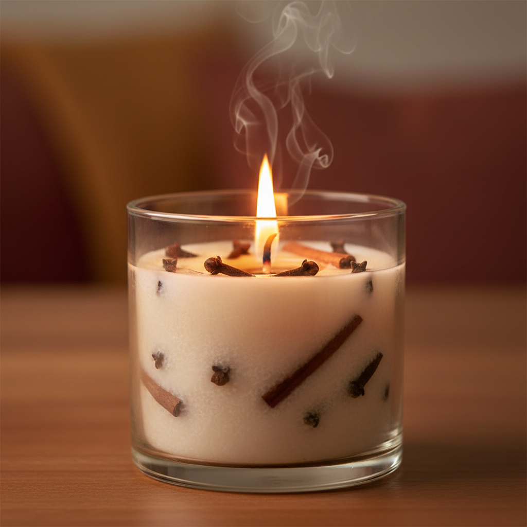 Vela Aromatica de Cravo e Canela
