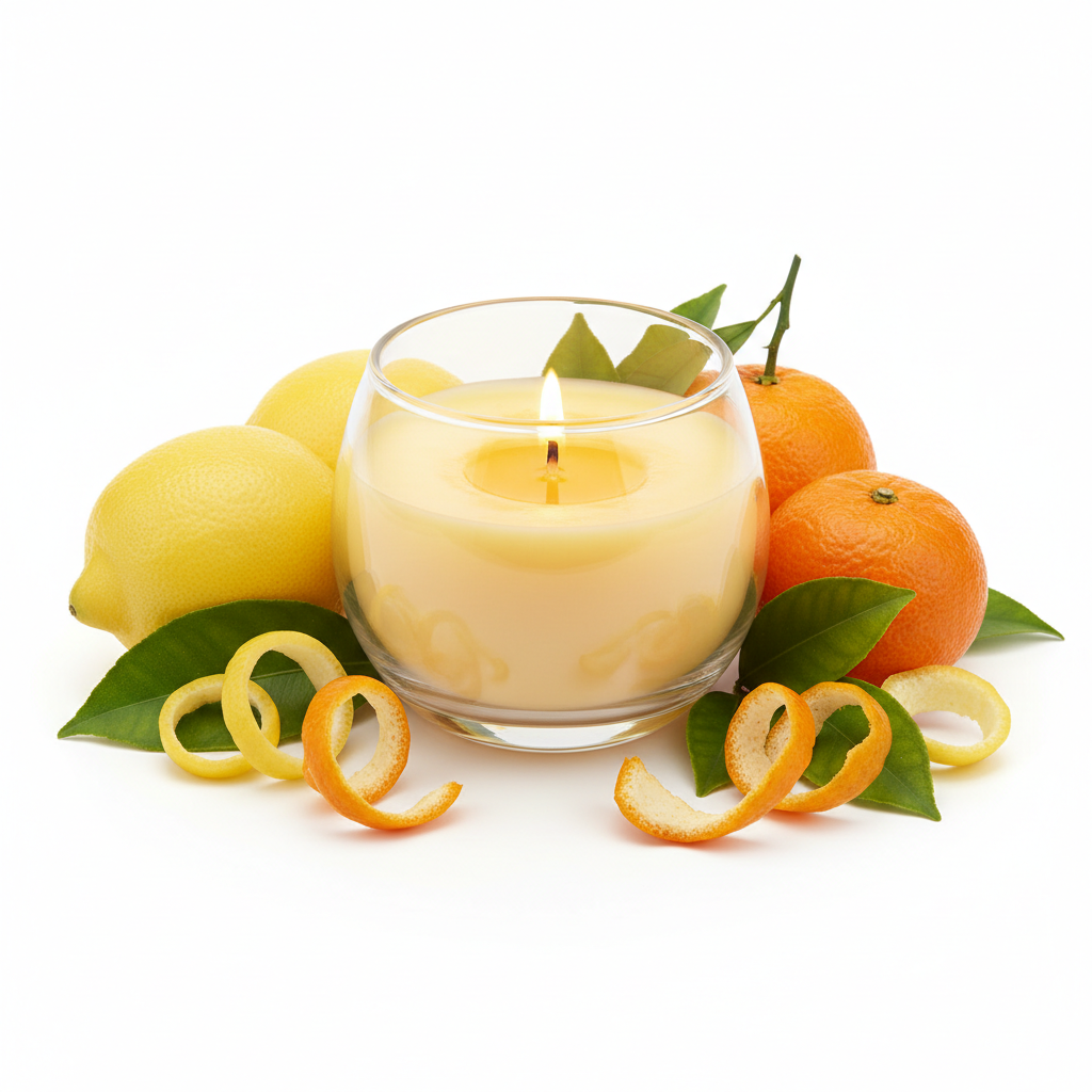 Vela Aromatica de Limão e Tangerina