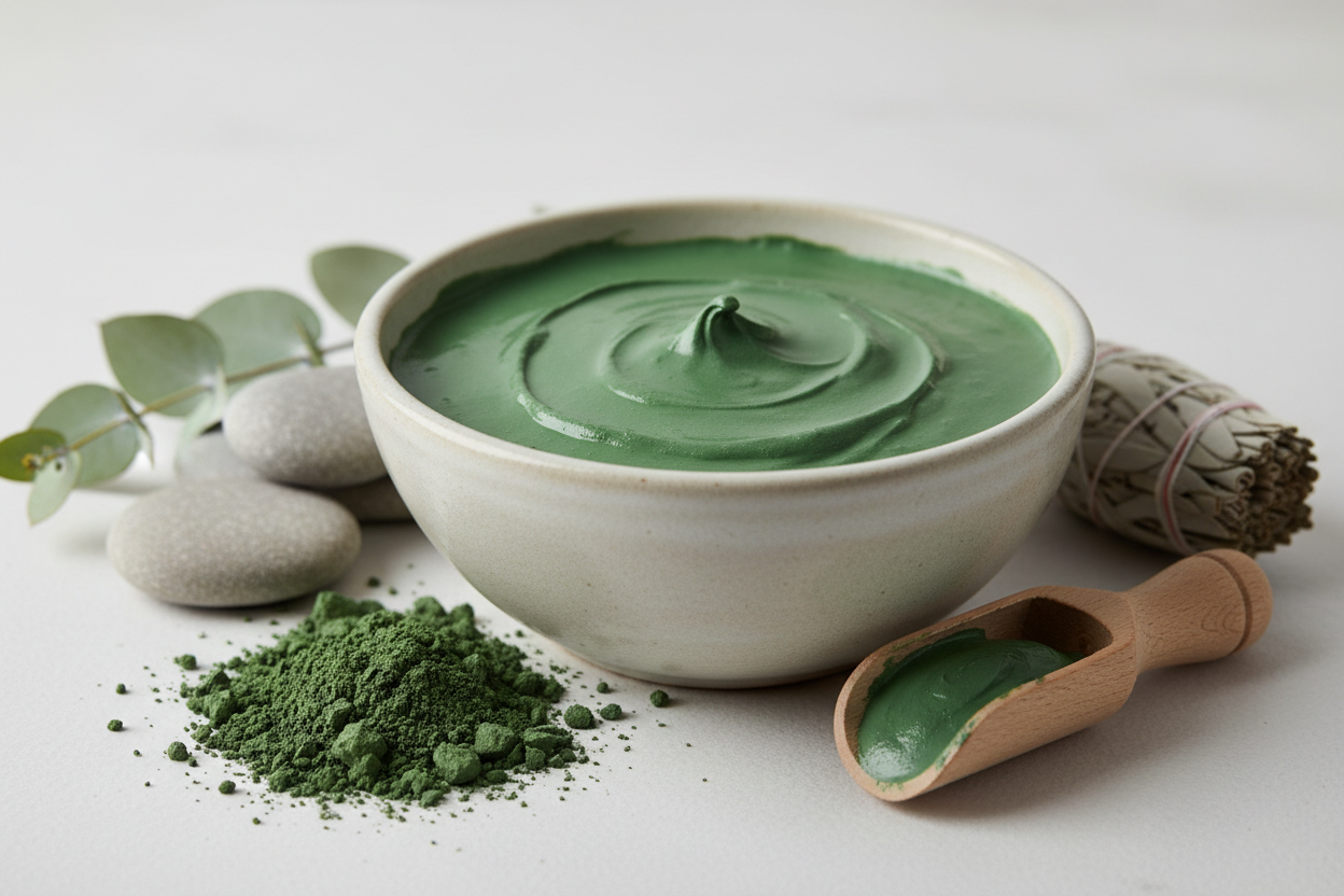 Argila Verde
Controle de oleosidade e purificação intensa para peles oleosas e acneicas
Imagem sem nada escrito
A Argila Verde é uma das mais potentes no controle da oleosidade, sendo amplamente utilizada em protocolos para peles acneicas, mistas ou com tendência à inflamação. Rica em minerais como magnésio e silício, possui efeito detox, secativo, adstringente e cicatrizante.